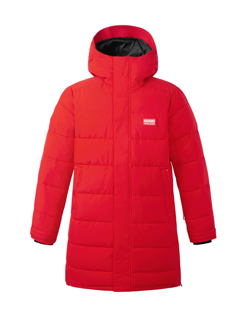 LONG PUFF PARKA Huski Red XS