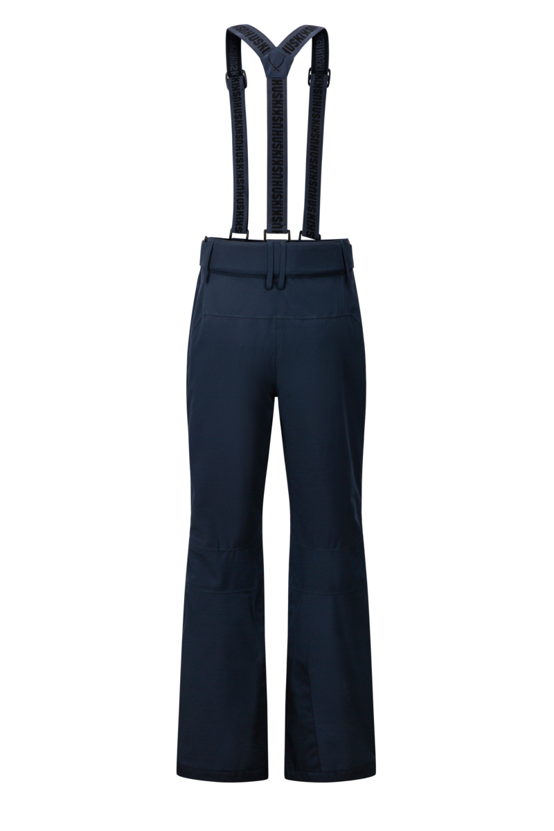 W SKI PANTS SIDE ZIP Solid Navy L