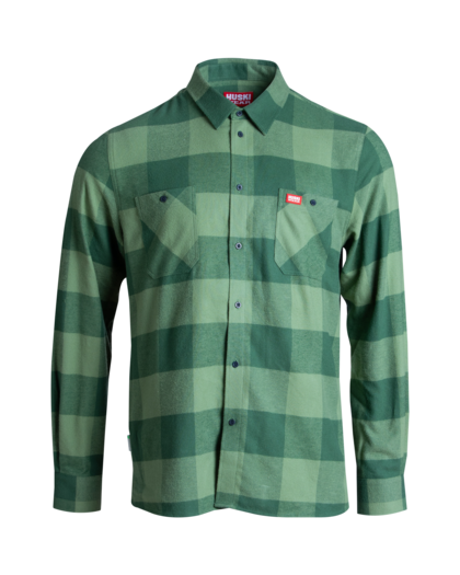 Flannel Shirt  Middle Green M