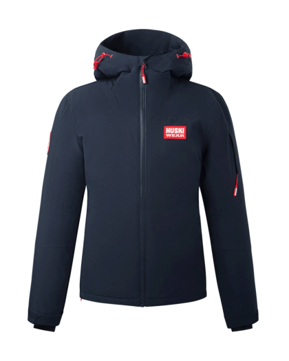 W SKI JACKET Solid Navy M