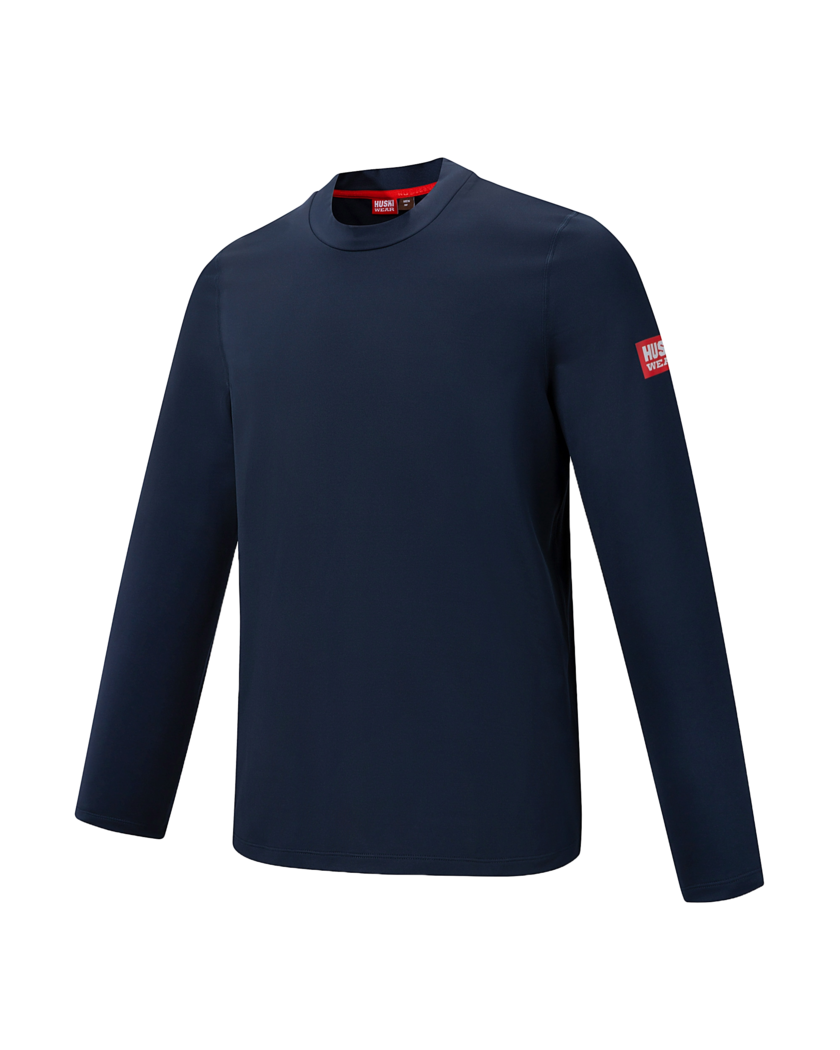 JR LOGO TECH LS TEE 2 Navy Blue 122