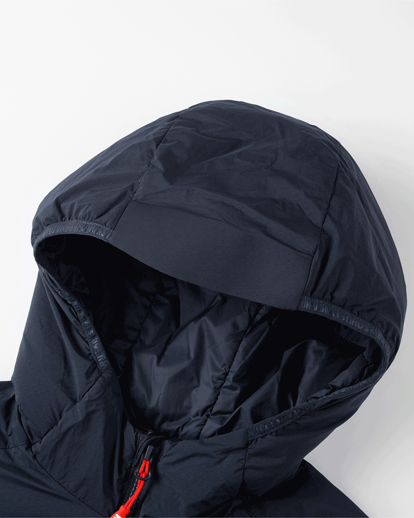 W LINER HOOD JACKET Navy Navy XS