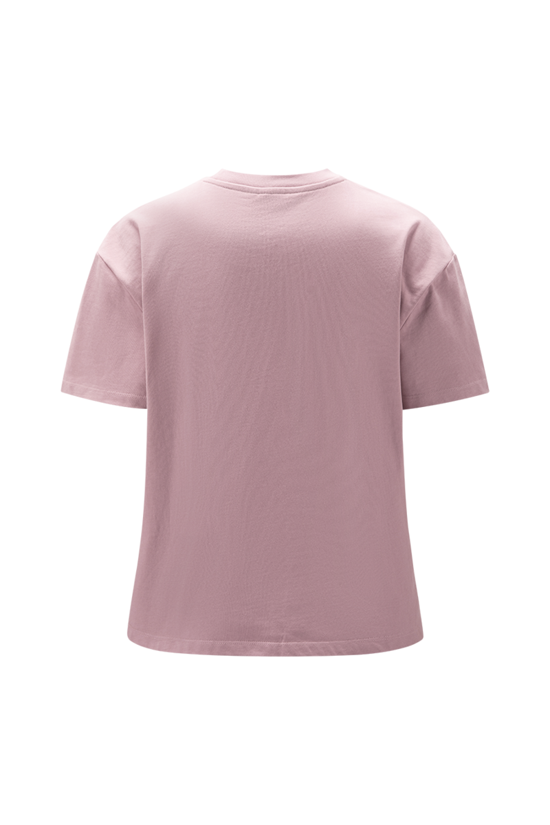 W TEE KEEP GOING Dustypink/Black M