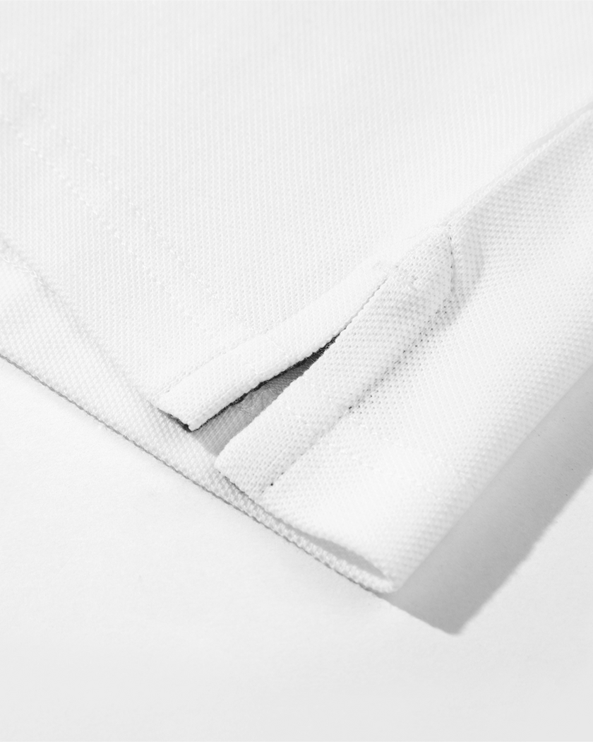 Shore Pique Polo White M