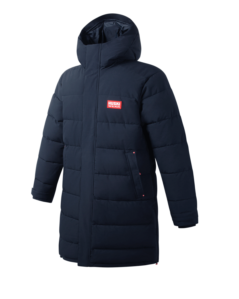 LONG PUFF PARKA Navy Blue XS