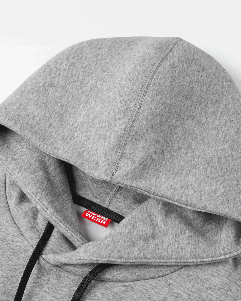 HW HOODY Grey Melange XXL