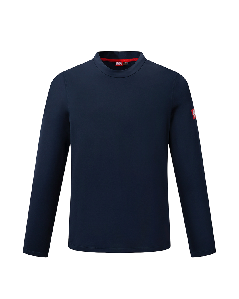 JR LOGO TECH LS TEE 2 Navy Blue 122