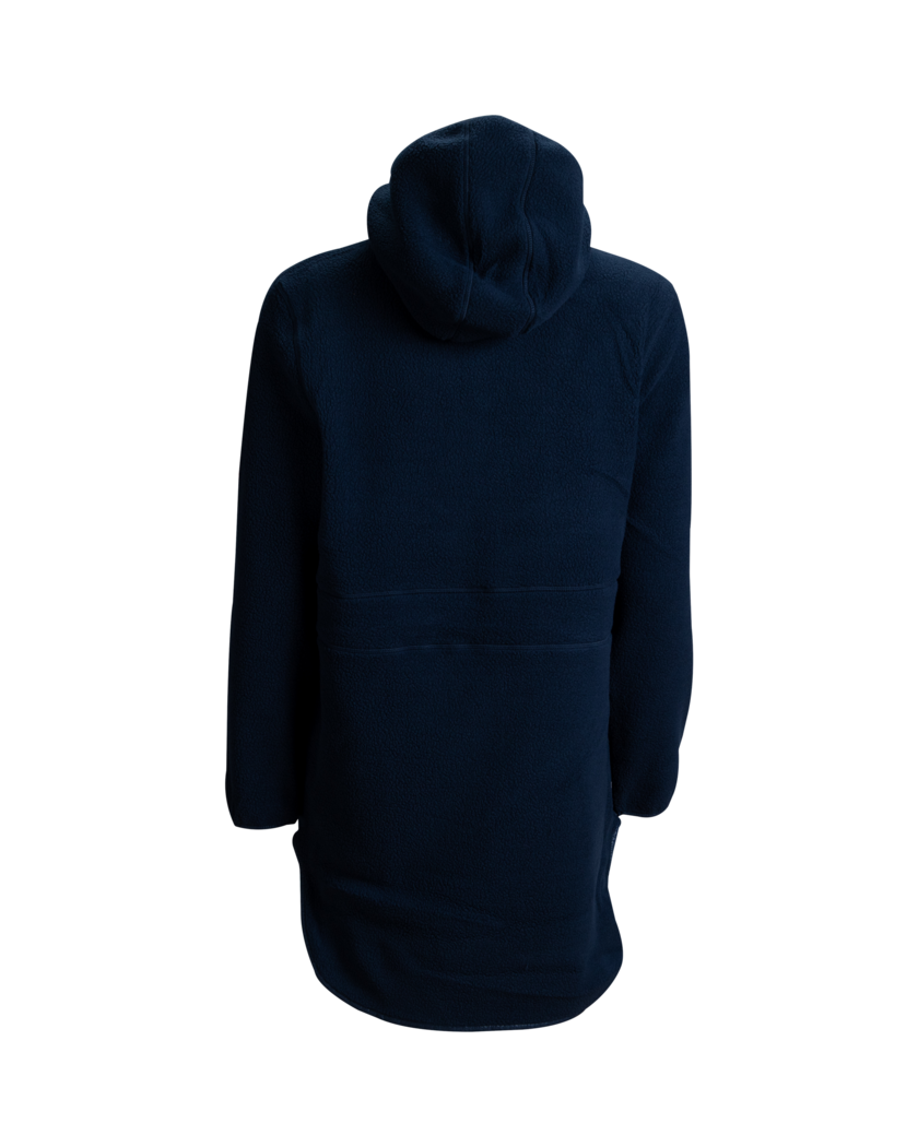 W Pile Hood Jacket Navy Blue XS