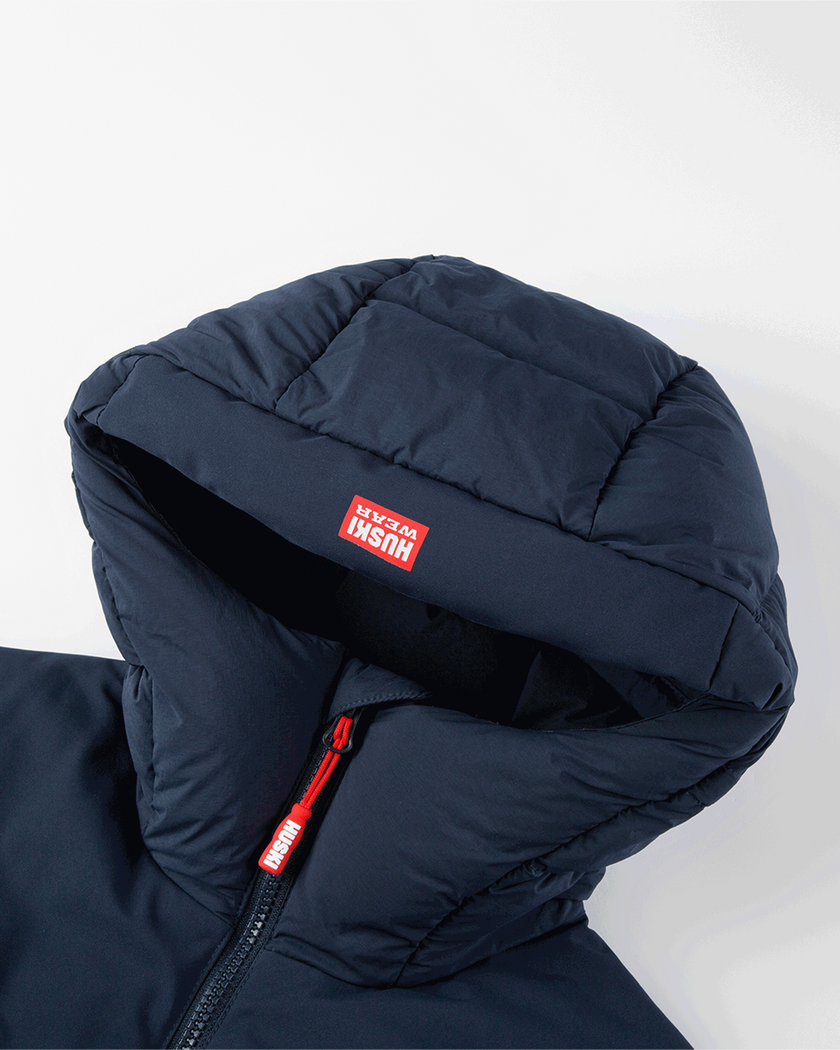 W Light Puff Parka  Navy Blue M