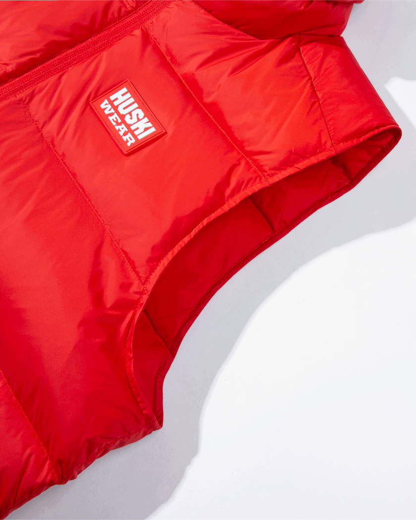 Light Down Vest Huski Red L