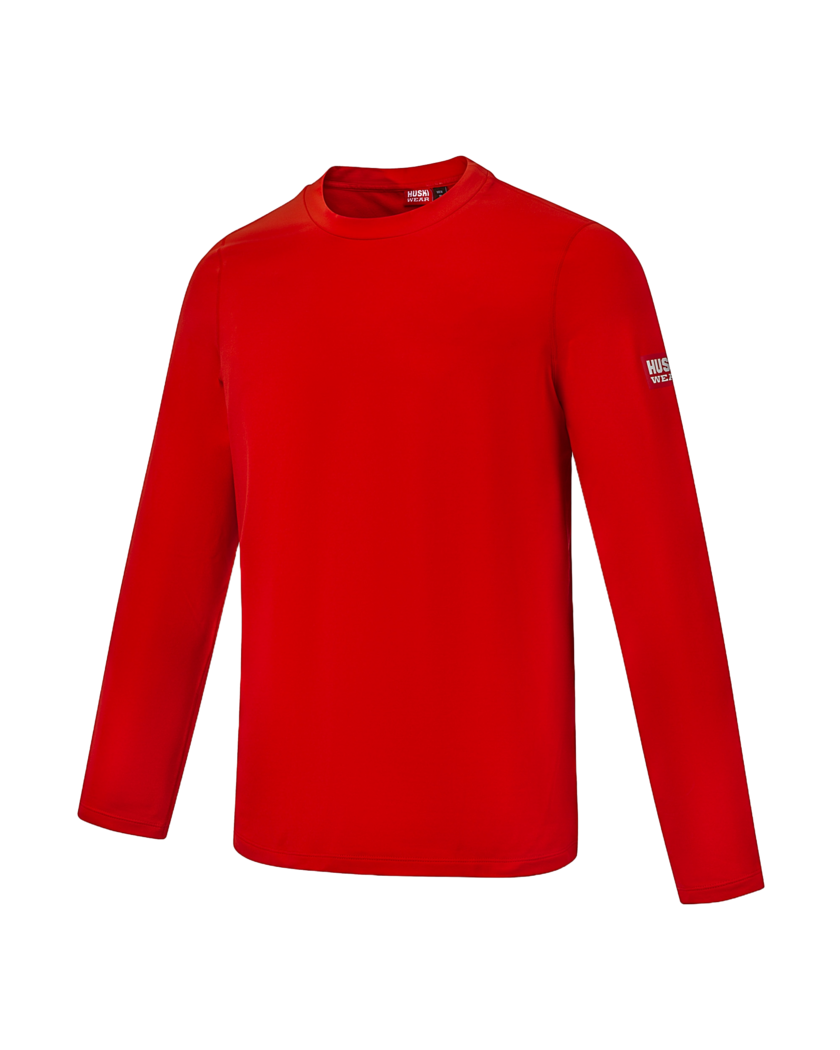 JR LOGO TECH LS TEE 2 Huski Red 122