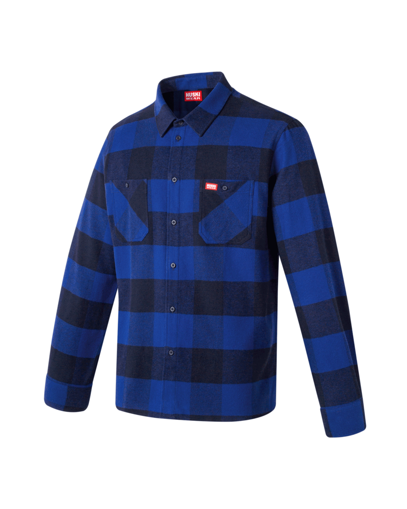 Flannel Shirt  Dark Azure M