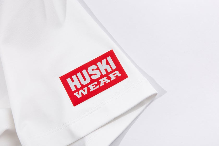 W LOGO TECH TEE 2 Huski Snow White L