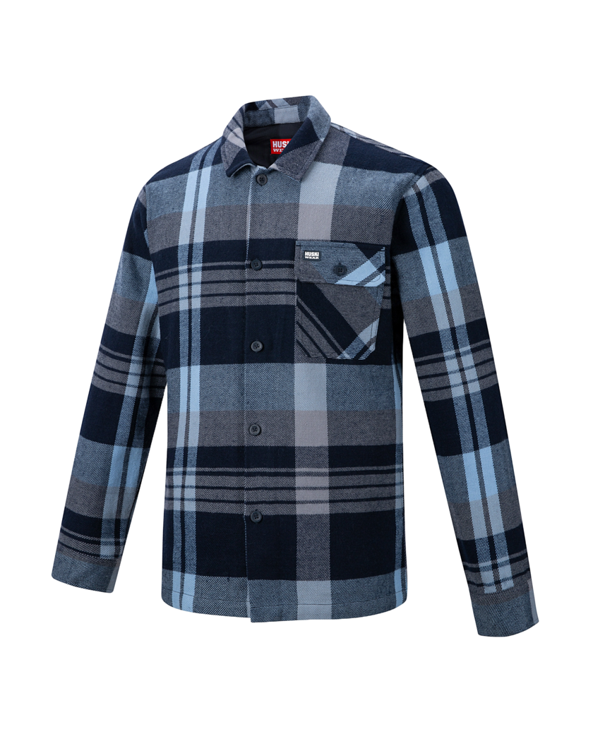 FAT FLANNEL SHIRT Grey Melange S