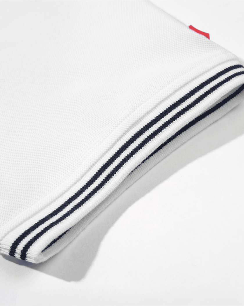 Shore Pique Polo White L