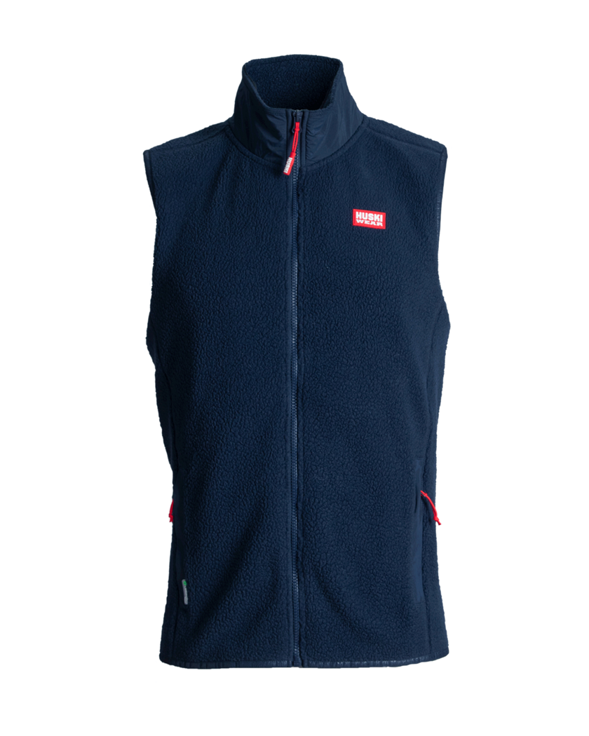 Pile Vest Navy Blue XL