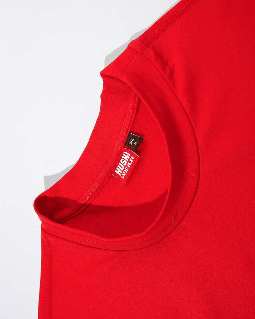 LOGO TECH LS TEE 2 Huski Red L