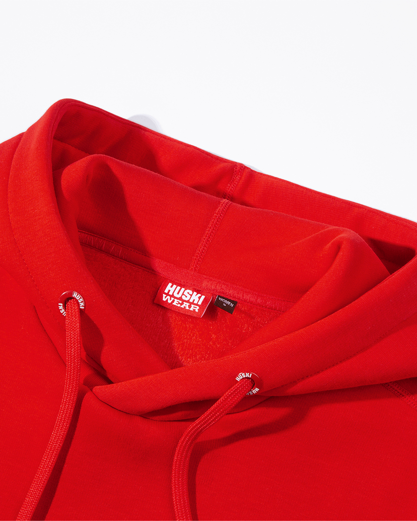 W LOGO HOODY 2 Huski Red XS