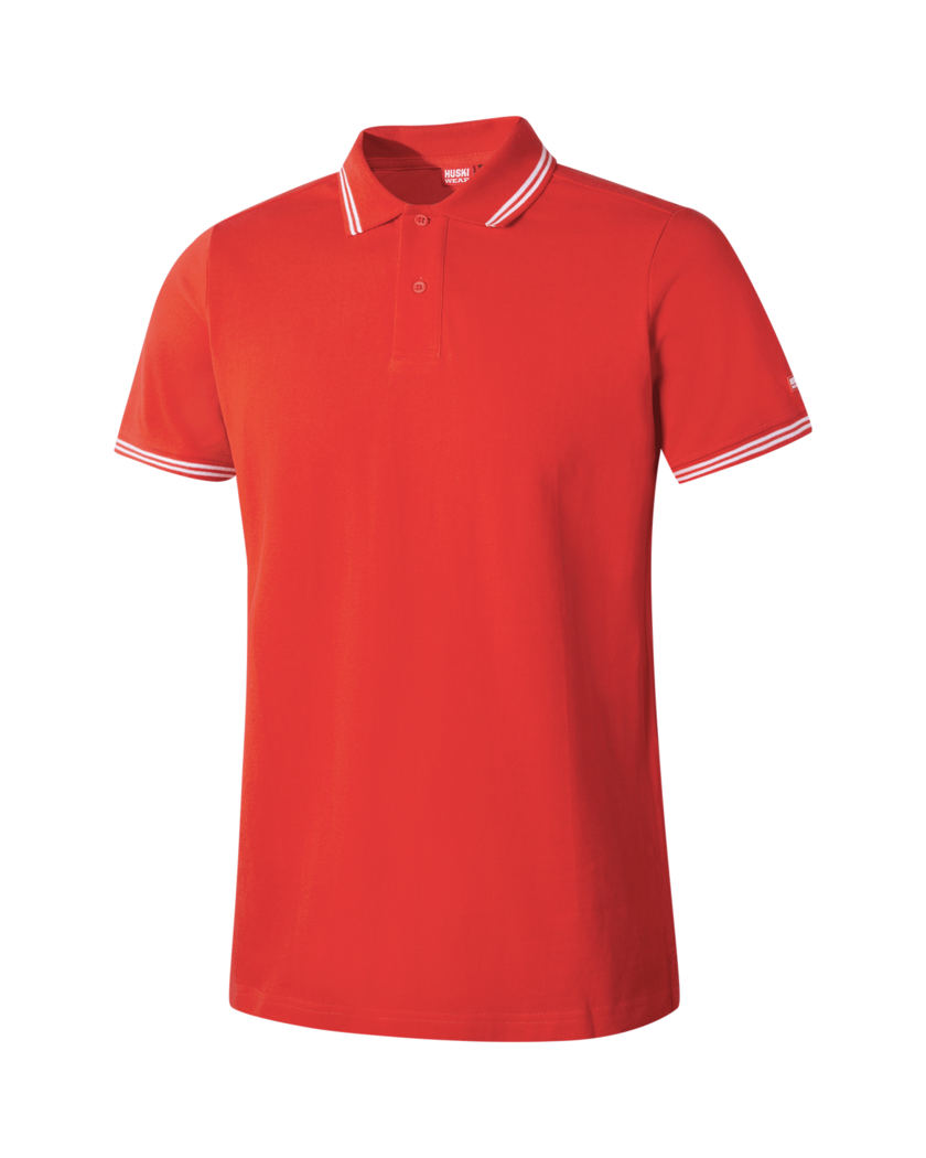 Shore Pique Polo Huski Red XXL