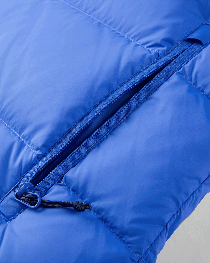 W LIGHT DOWN JACKET Azure Blue M