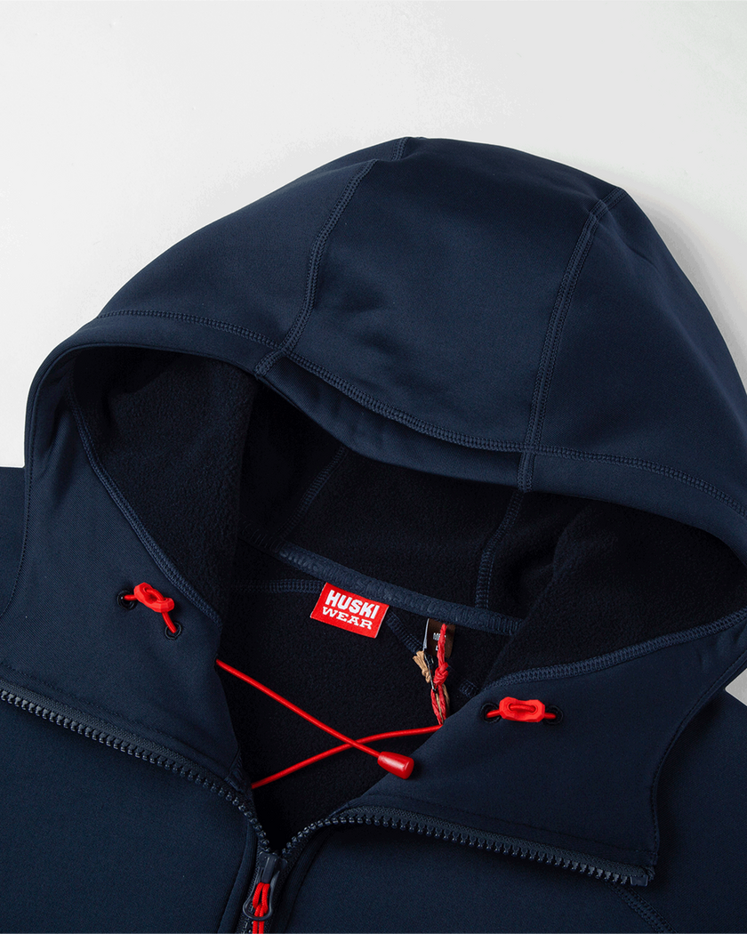 W MID HOOD JACKET Navy Navy XS