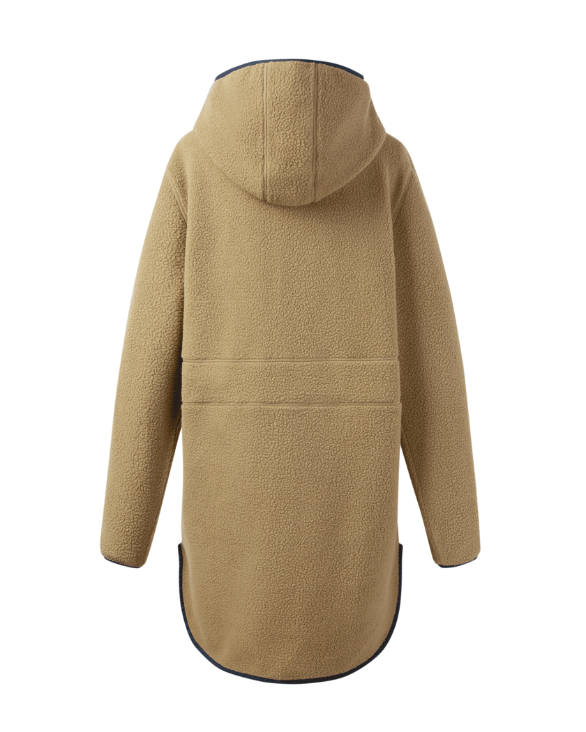 W Pile Hood Jacket Winter Beige XS