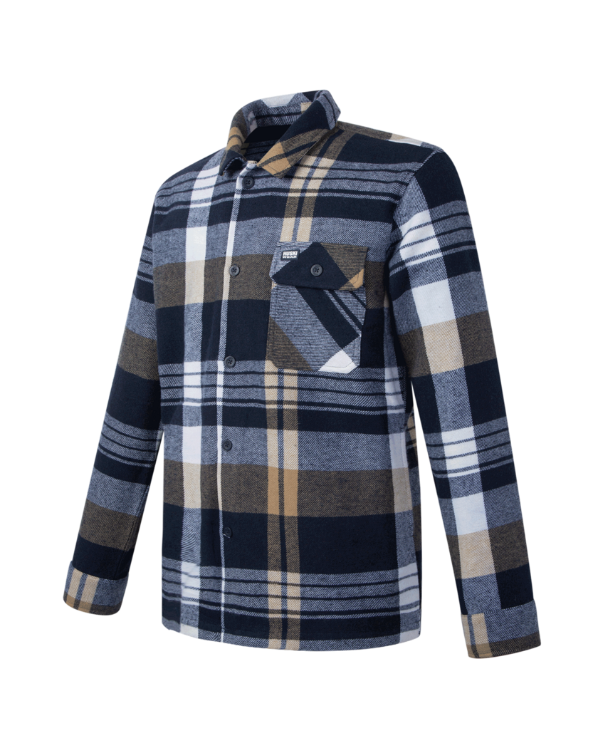 FAT FLANNEL SHIRT Navy Blue M