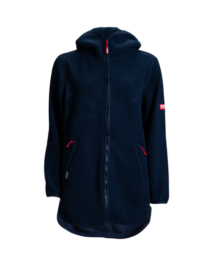 W Pile Hood Jacket Navy Blue L