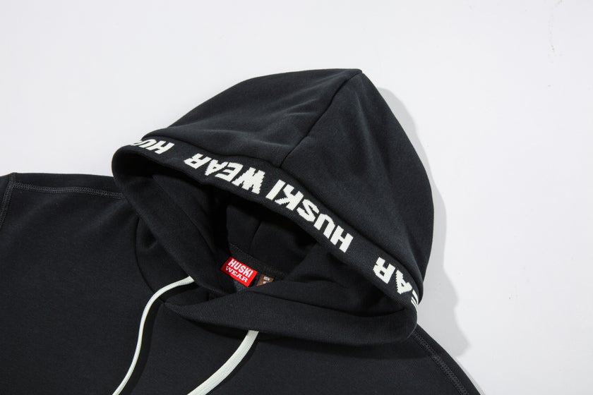 JAQUARD HOODY Black XL