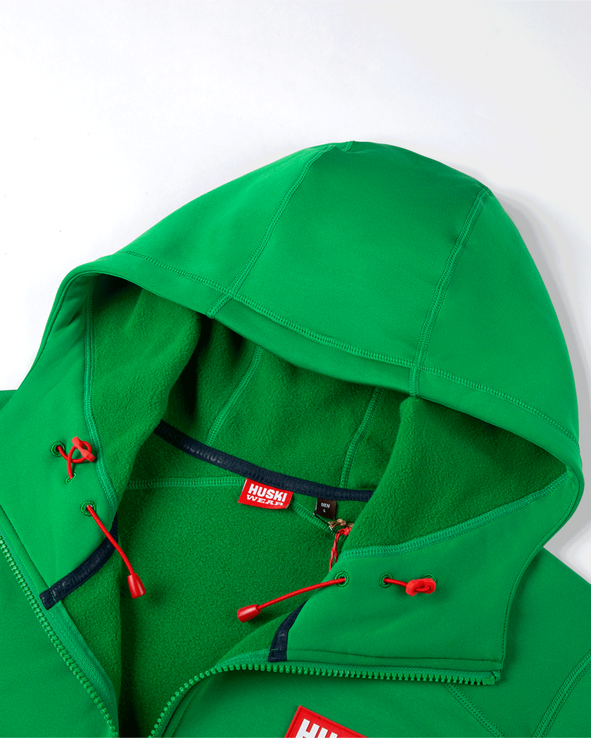 W MID HOOD JACKET Race Green L