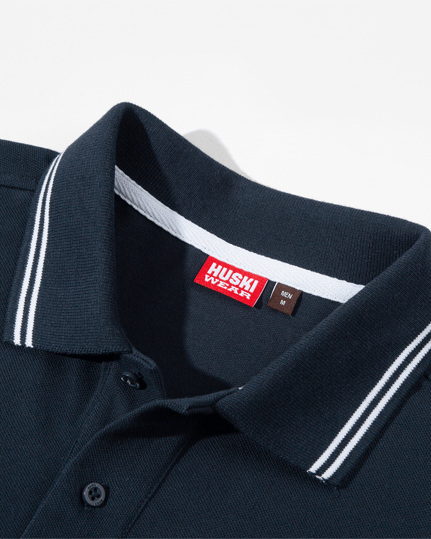 Shore Pique Polo Navy Blue L