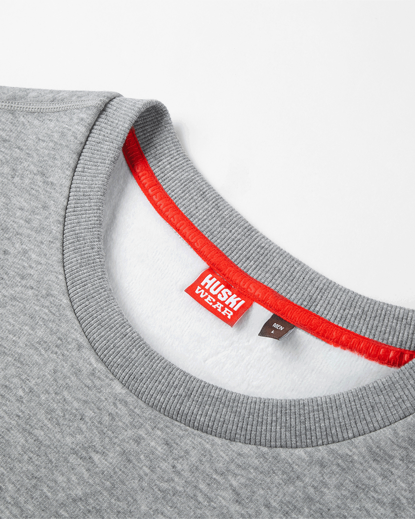 HW CREW Grey Melange XXL