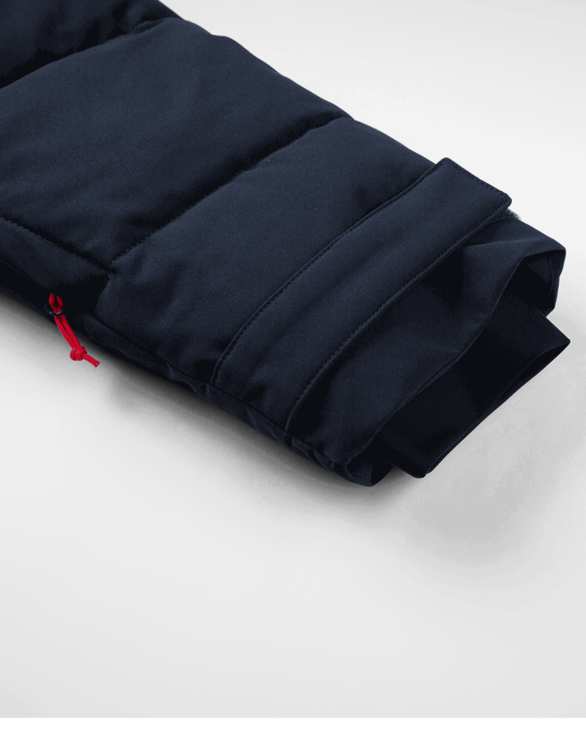 LONG PUFF PARKA Navy Blue XS