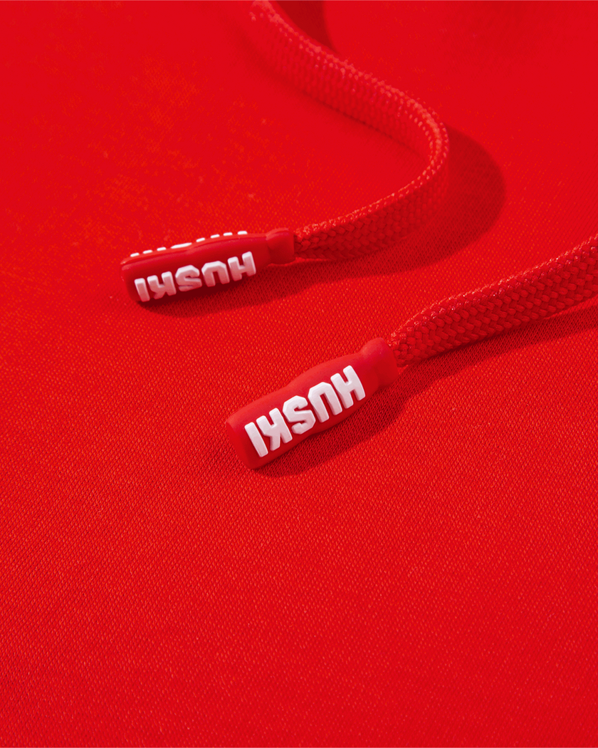 W LOGO HOODY 2 Huski Red XS