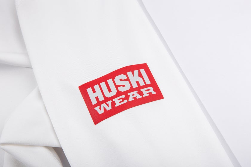 W LOGO TECH LS TEE 2 Huski Snow White L