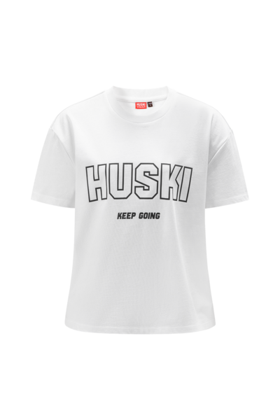 W TEE KEEP GOING White/Black L