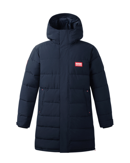 LONG PUFF PARKA Navy Blue S