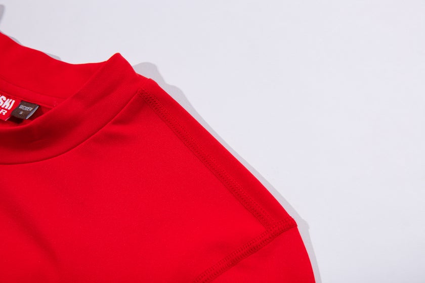 W LOGO TECH LS TEE 2 Huski Red L