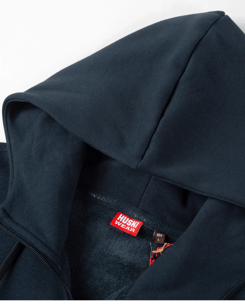 HW ZIP HOODY Navy Blue XXL