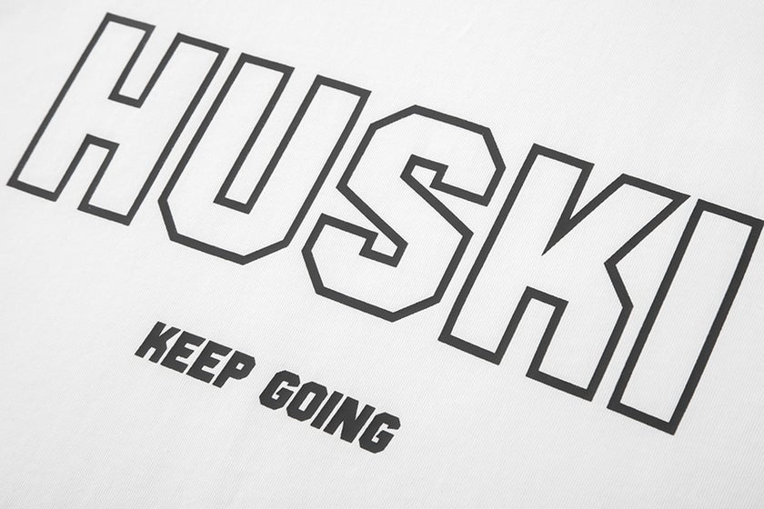 W TEE KEEP GOING White/Black M
